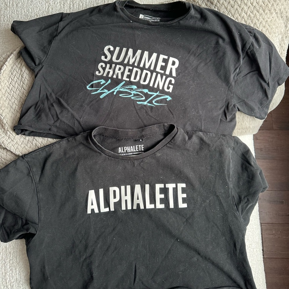Alphalete Cropped Tee Set